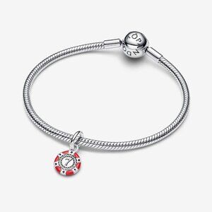 Women's Red Sterling Silver Charm Inspired by the Iconic Token of Vegas Bracelet